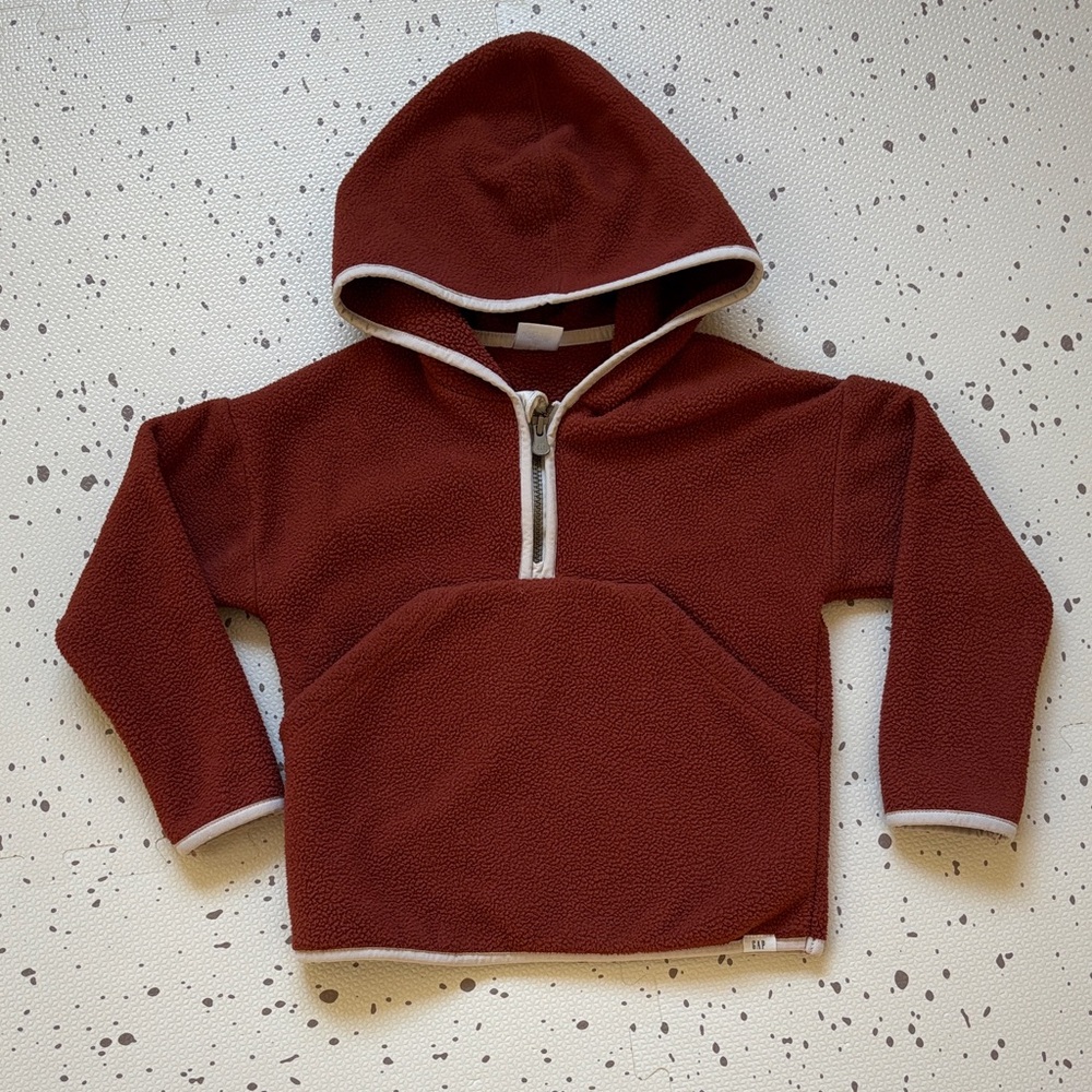 GAP Kids' Hoodie in Warm Brown Size 5